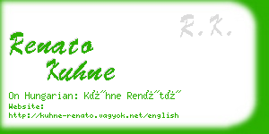 renato kuhne business card